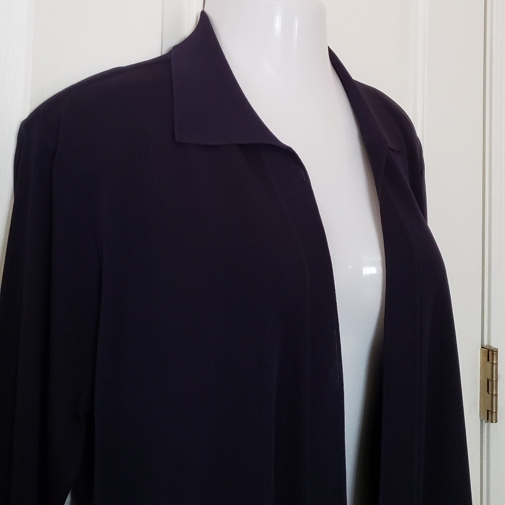 Exclusively Misook Classic Long Duster Jacket Nwot - image 6